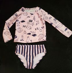 5T Girls 2 Piece Bathing Suit