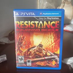 PS vita CASE ONLY Resistance Burning Skies 