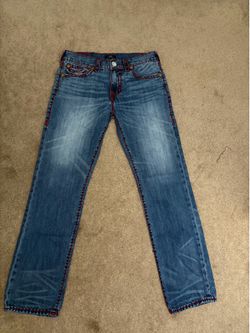 Double stitch red true religions SIZE 33