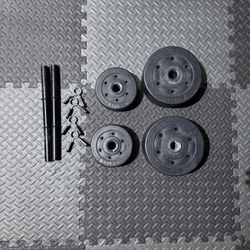 Plastic Weight Dumbbell Set