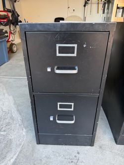 Black File Cabinet