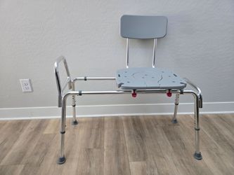 Adjustable Sliding Shower Chair Tub Transfer Bench