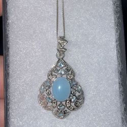 Blue Topaz Necklace 