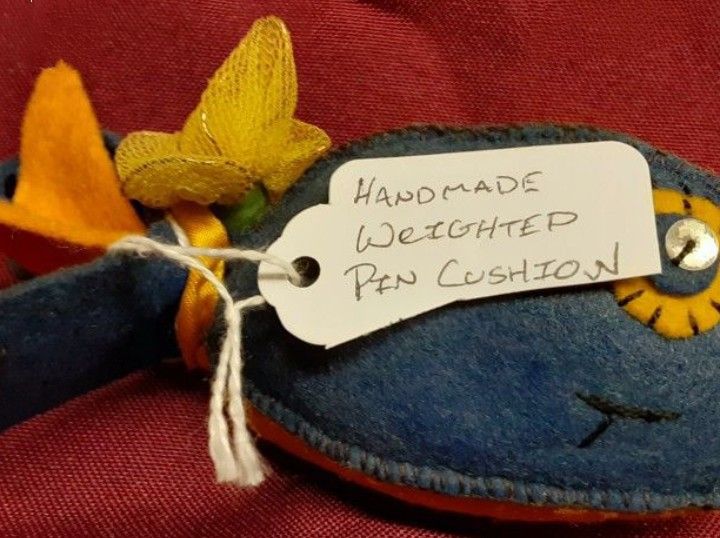 Whale Weighted Pin Cushion handmade
