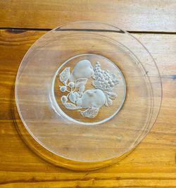 Crystal salad plate