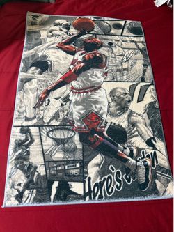 Michael Jordan rug/ poster