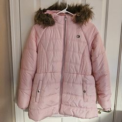Tommy Hilfiger Girls Pink Jacket Sz L 14/16