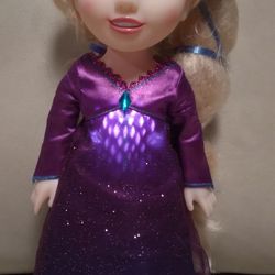 Elsa Doll 15" Tall, Singing And  Talking.  Tested