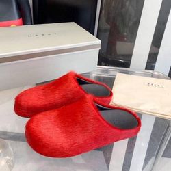 Red Marni Slides