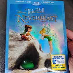 Disney Tinker bell And The Legend Of The Neverbeast  Blu-ray/DVD Combo 