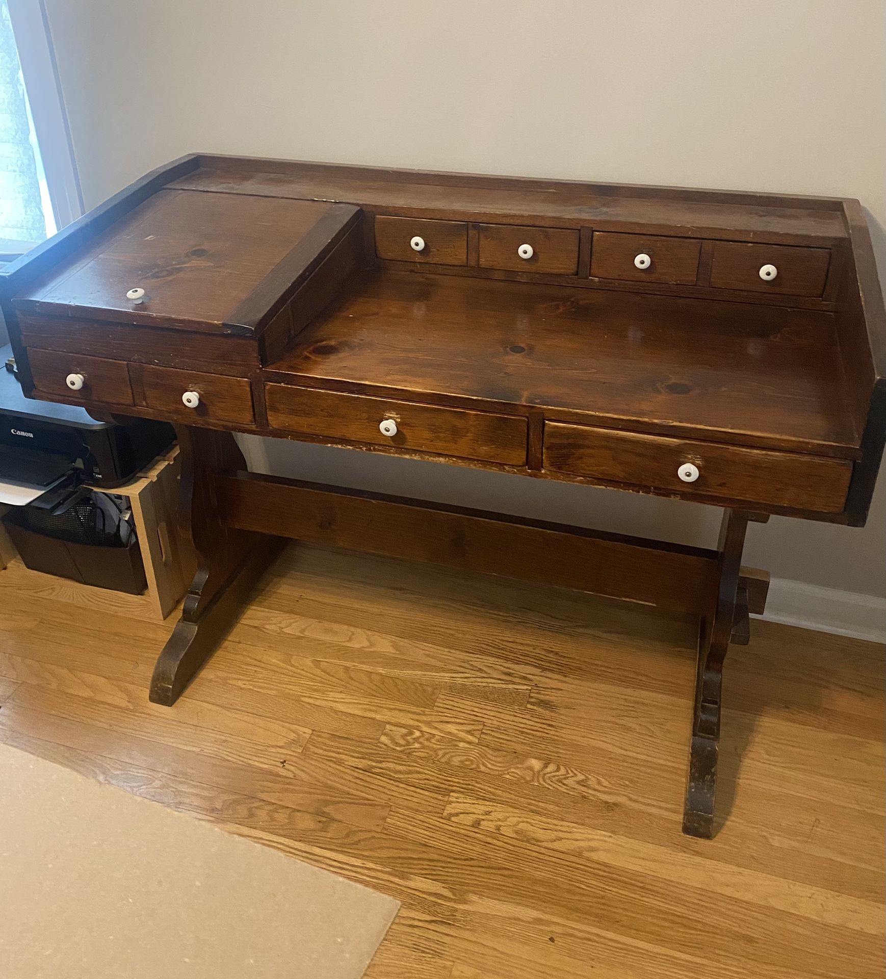Antique Desk With Lots Of Storage!