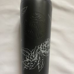 Starbucks Coffee Company Tumbler Cup Bottle Tea Beverage 16 oz 473 ml Logo Black