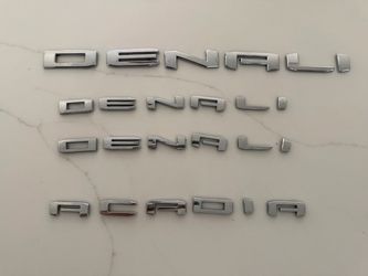DENALI ACADIA LETTERS CHROME, 2026