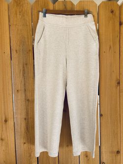 Lululemon Ribbed Straight Leg Crop 23” – Heathered White Opal – Size 6 NEW
