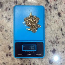 14karat Cuban Solid Chain