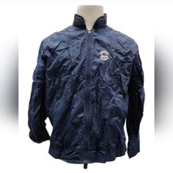 Vintage 1980s Boast Size Large Blue Auburn Valley Country Club Bomber Jacket