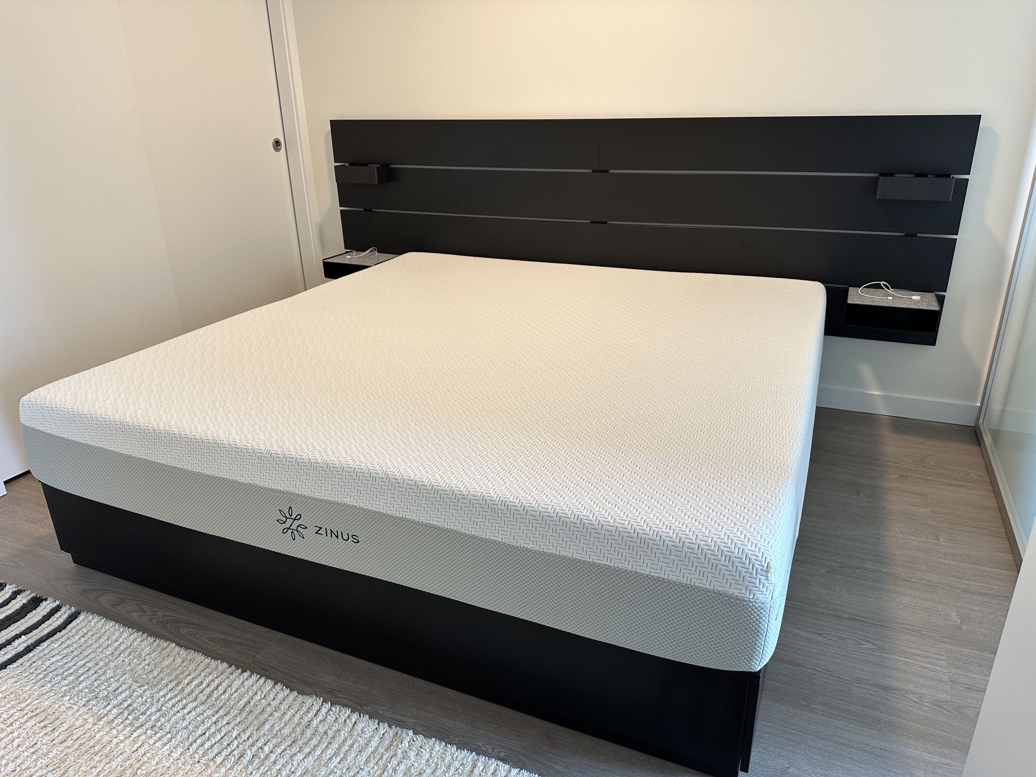IKEA Nordli King Bed Frame & Headboard with Mattress