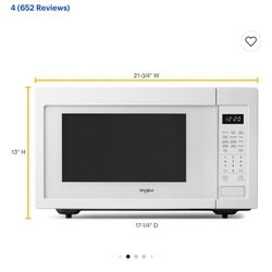 Whirlpool Microwave 1.6 Cu. Ft. White