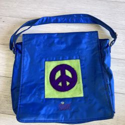 Scribbles PEACE Crossbody Book Bag
