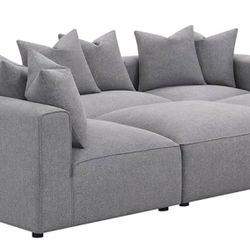 Coaster Home Furnishings Jennifer 6-Piece Tight Seat Modular Sectional Grey