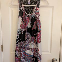 Size Small (4-6) Black/Lace/Paisley Sleepwear