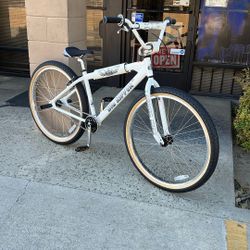 SE Bikes Big Ripper 29 Big Wheel BMX Bike Arctic White  