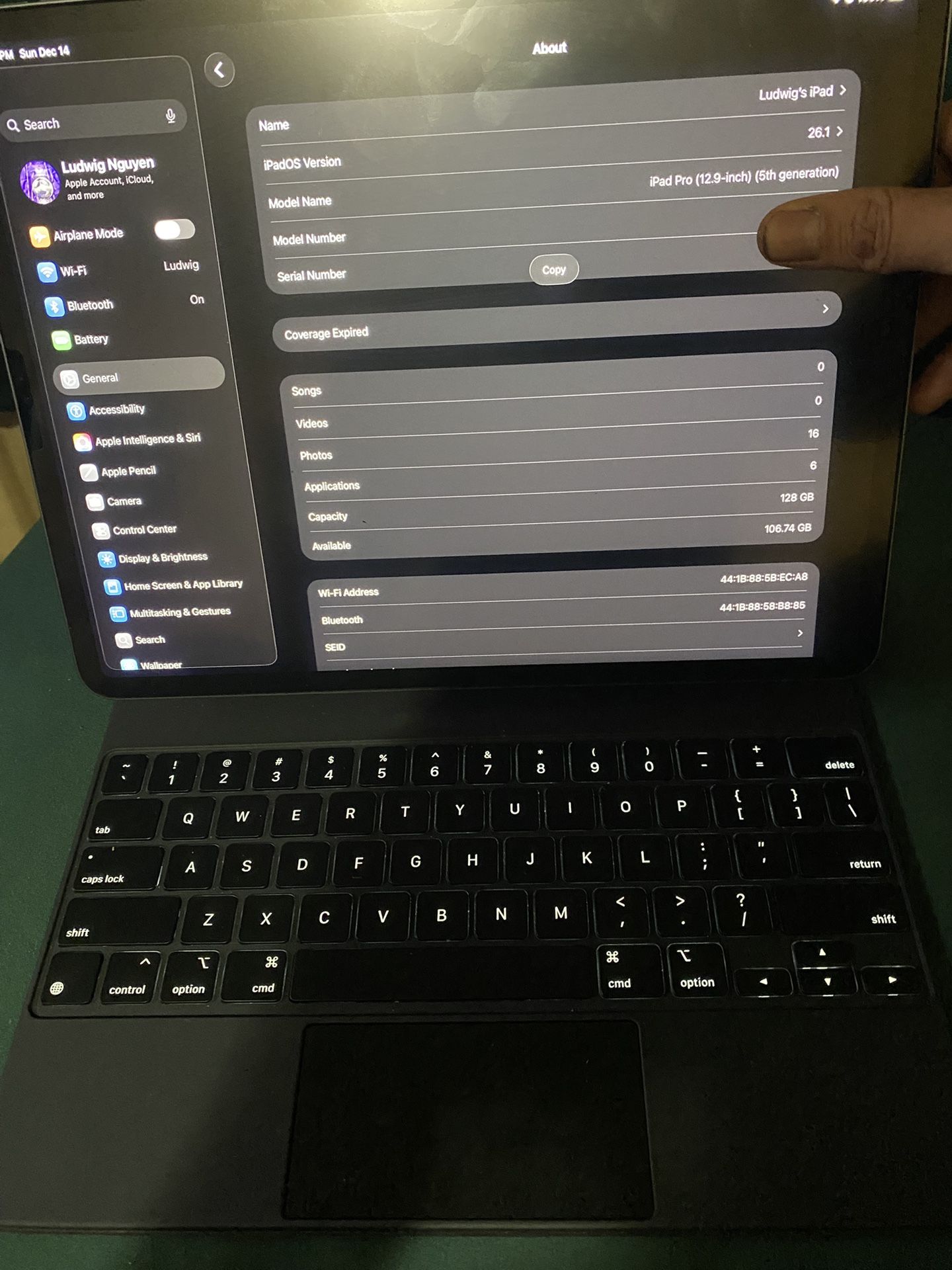 iPad Pro M1 12.9in 128gb Magic Keyboard