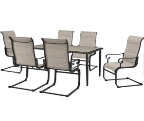 7-piece Metal Outdoor Dining Set