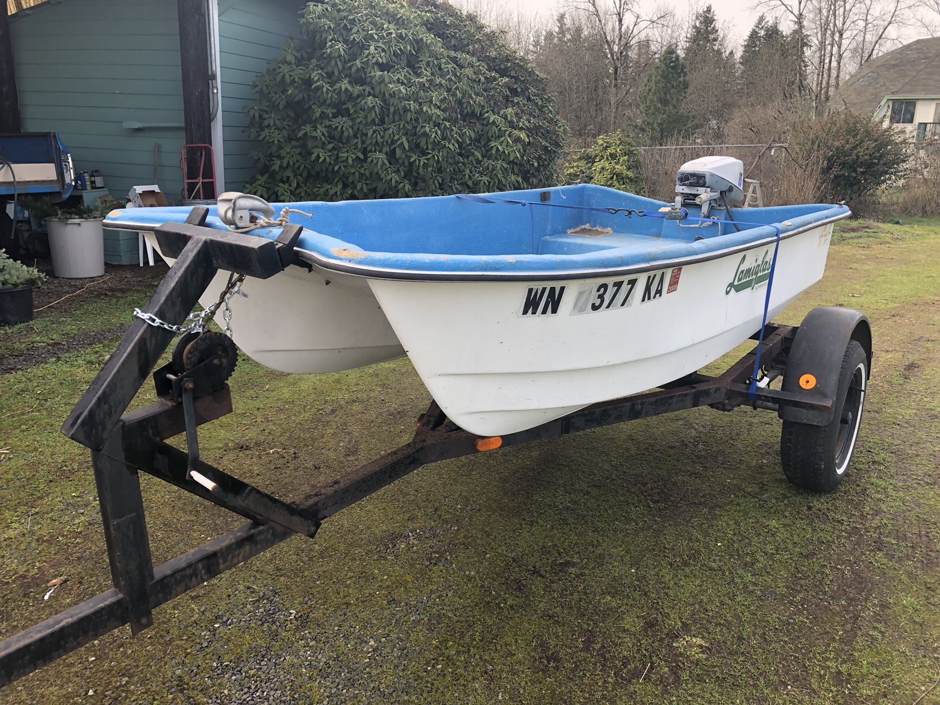 Livingston 10 foot and trailer very safe stable