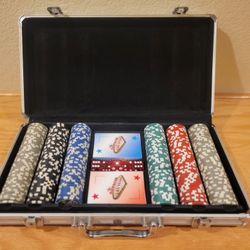  Poker Set With Metal Locking Case