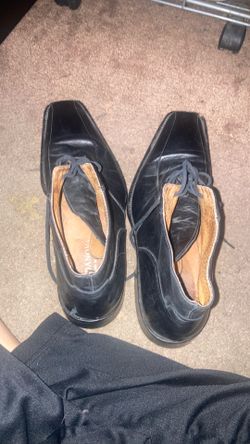 Danova Black Leather Dress Shoes