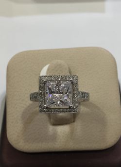 925 Silver CZ ladies ring