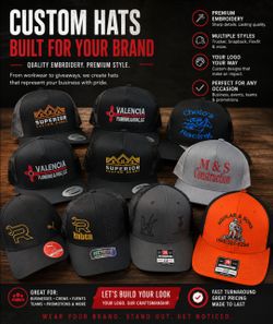 CUSTOM EMBROIDERY.