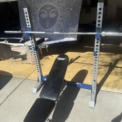 Olympic Bench With Olympic Bar