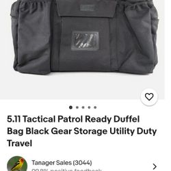 Like New 5.11 Huge Black Tactical Multipurpose Bag
