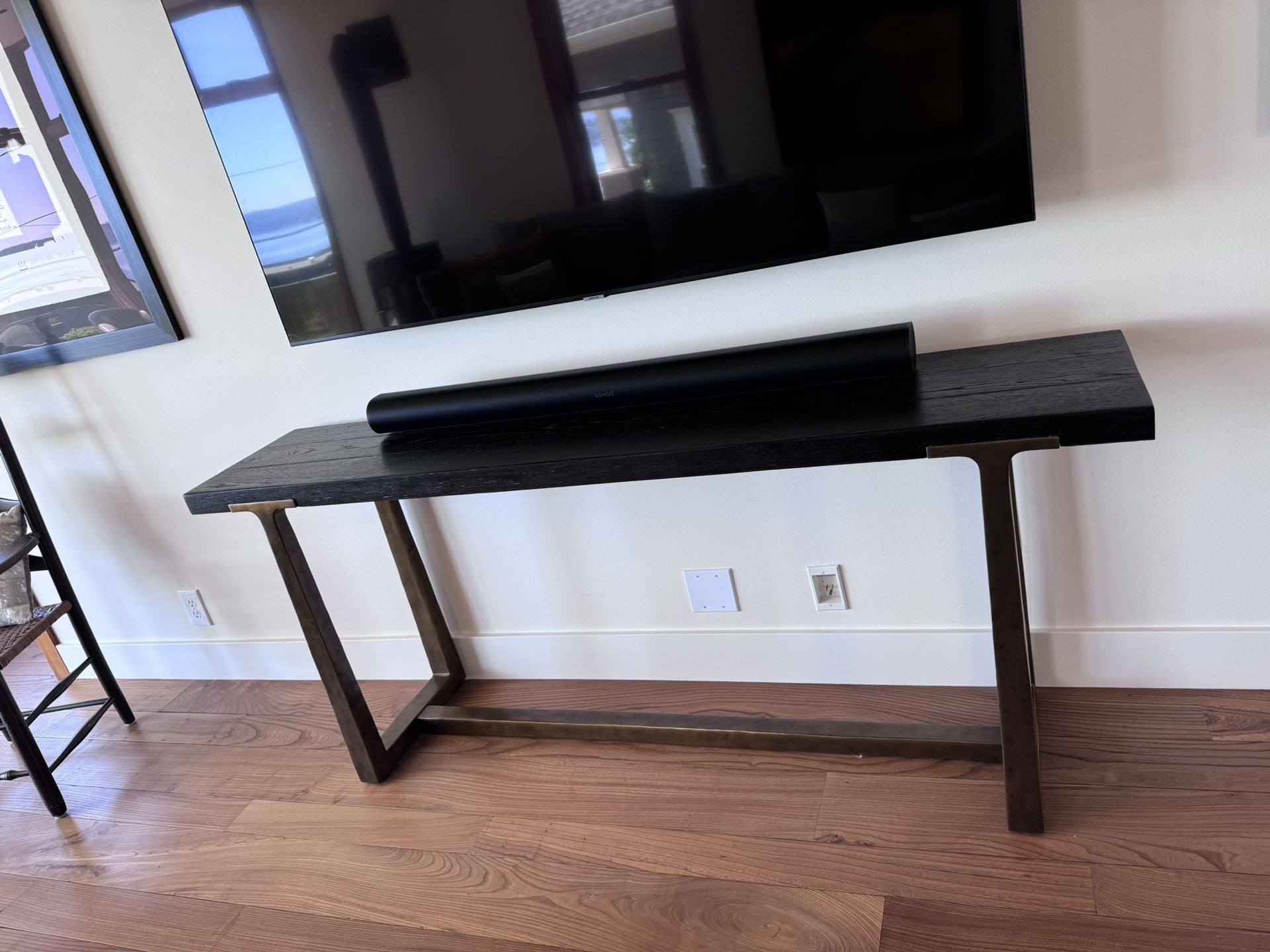 Restoration Hardware T-Brace Console Table