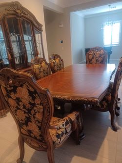 Dining table and China cabinet