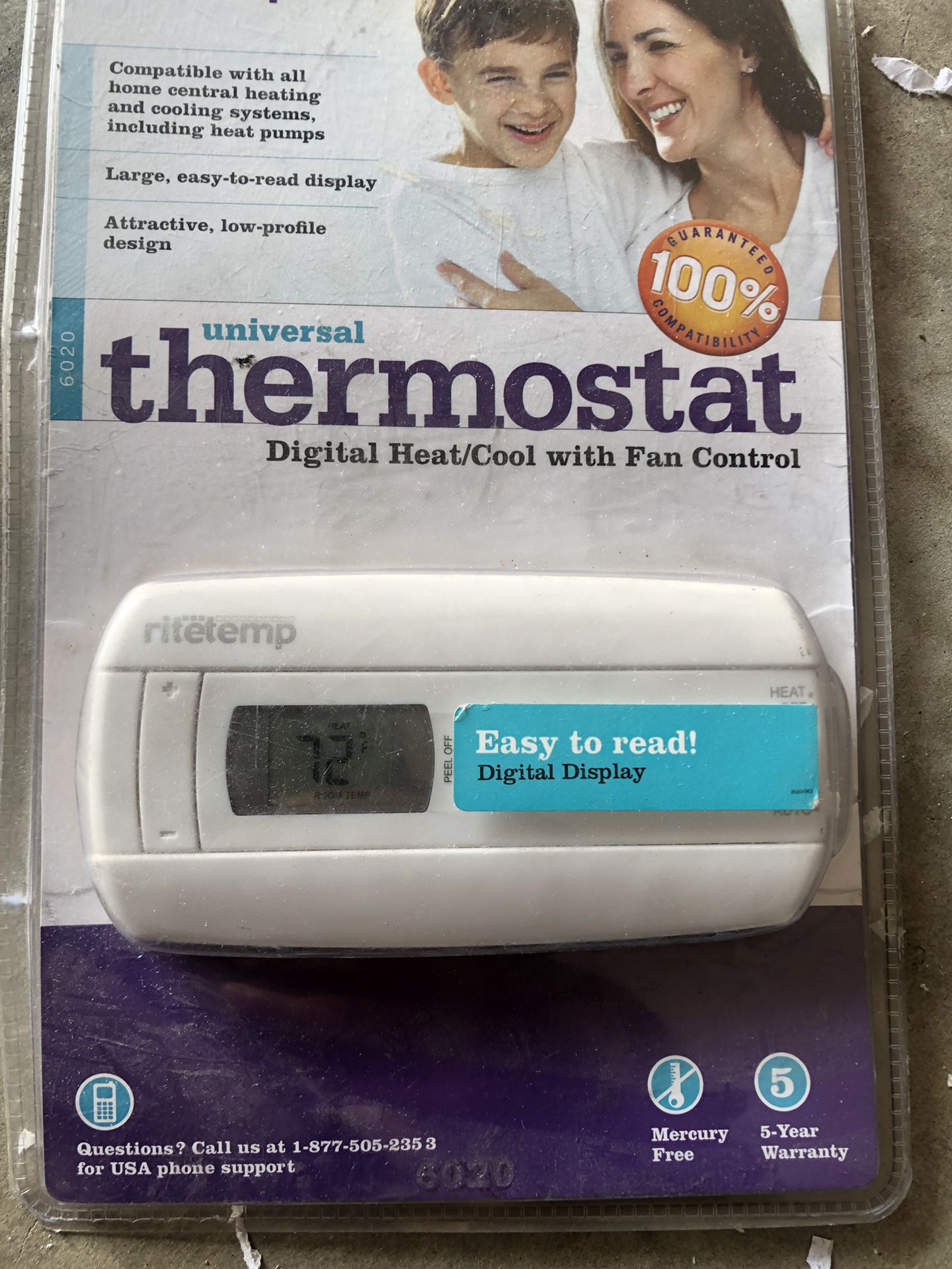 Ritetemp thermostat 6020