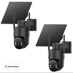 Solar-Powered Outdoor Security Camera 2-Pack