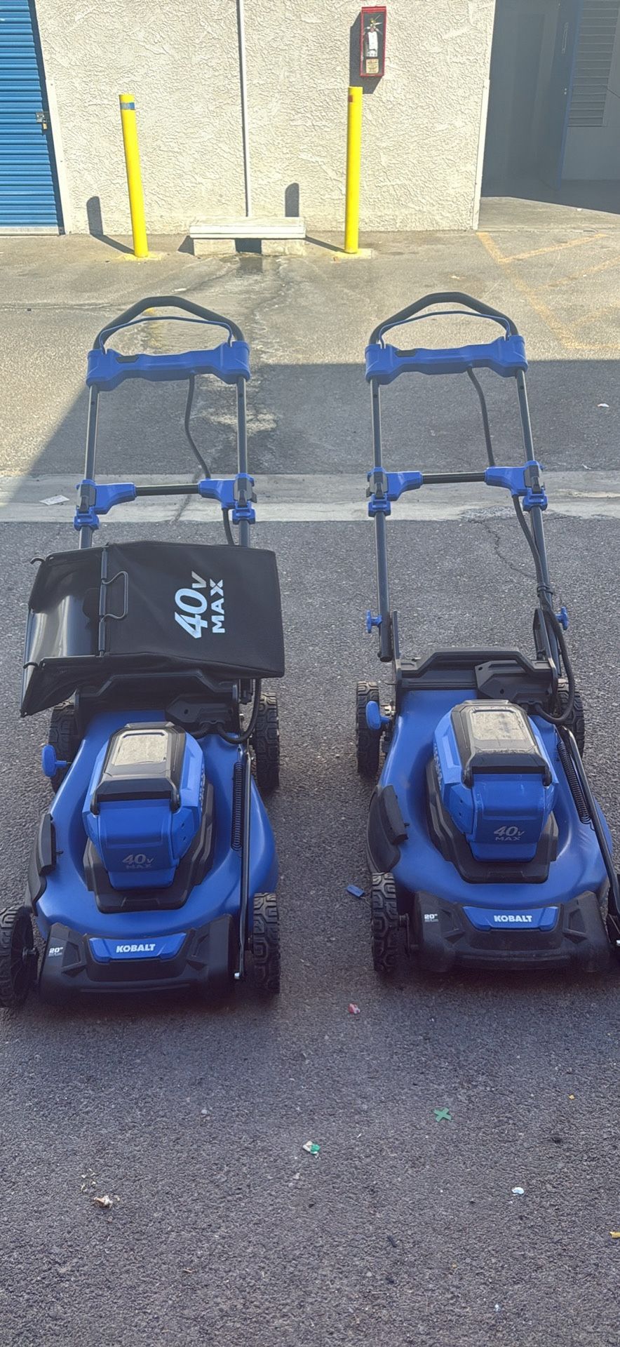 Kobalt Gen4 40-volt, • 6 Ah 20-in Push Lawn Mower Battery Walk Mower, Battery & Chargers