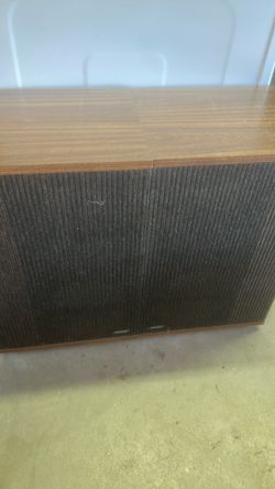 Bose from the 70s works great cabinets are in decent shape