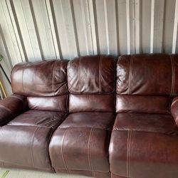Leather Sofa And Loveseat Set 