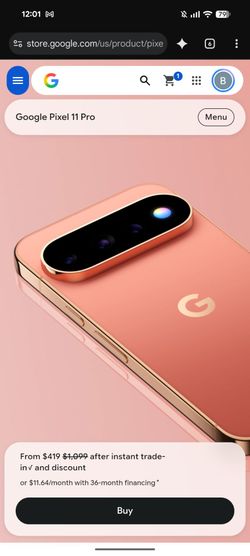 Google Pixel 11 Promo code - 10% Off