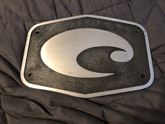 Costa Del Mar Sunglasses Original Store Sign Heavy Metal  9” X 6 1/2”