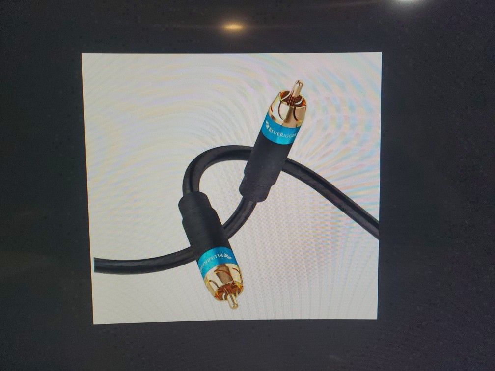 Bluerigger 35 Foot RCA Audio Subwoofer Cable, Dual Shielded Gold Plated
