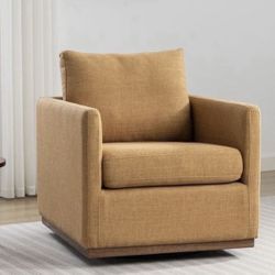 NEW Mustard Yellow Swivel Accent Chair Armchair
