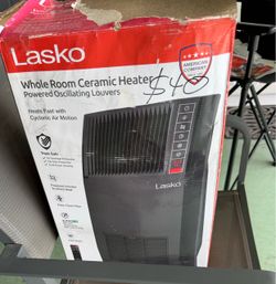 Lasko Whole Room Ceramic Heater w/Remote