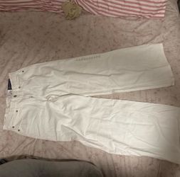 White Wide-Leg Jeans
