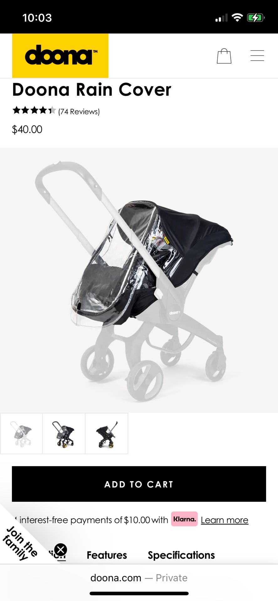 Doona Rain Cover
