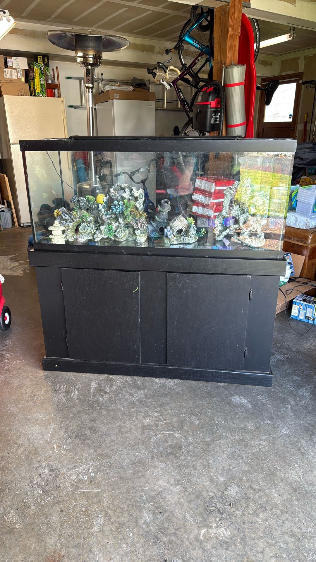80 Gallon Aquarium with Storage 